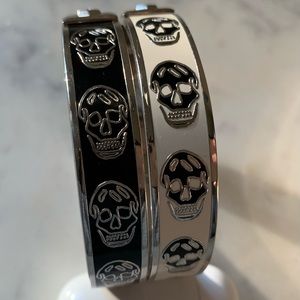 Alexander McQueen Skull Bracelet white